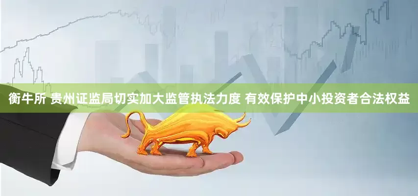 衡牛所 贵州证监局切实加大监管执法力度 有效保护中小投资者合法权益