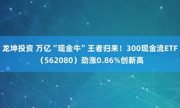 龙坤投资 万亿“现金牛”王者归来!300现金流ETF(562080)劲涨0.86%创新高
